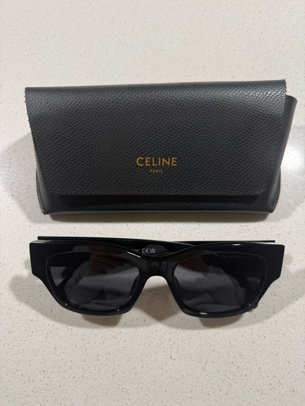 CELINE 54mm Cat-Eye Sunglasses with Black Case